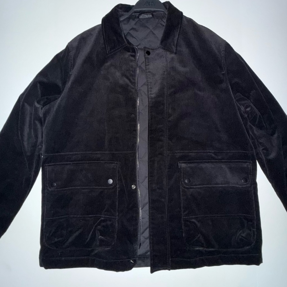 Zara Men's Dark Corduroy Jacket